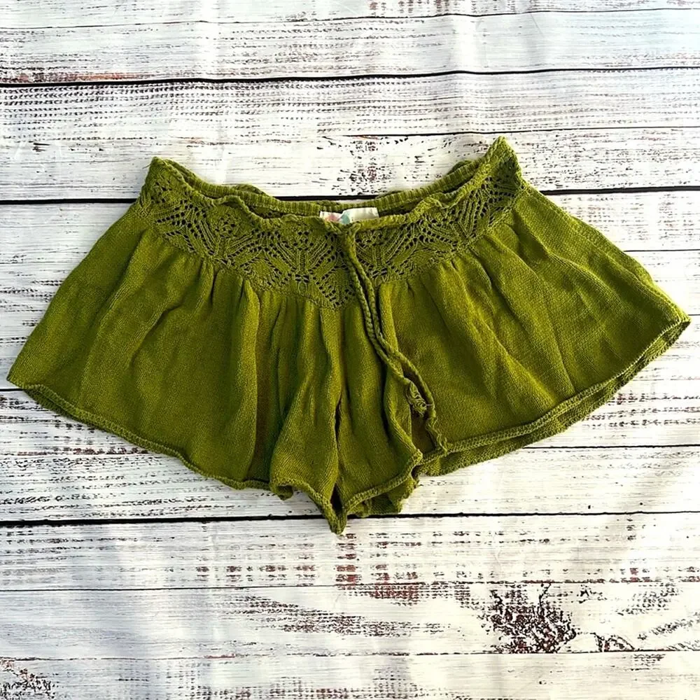 Free People Lily Fauxchet Sweater Shorts size Large